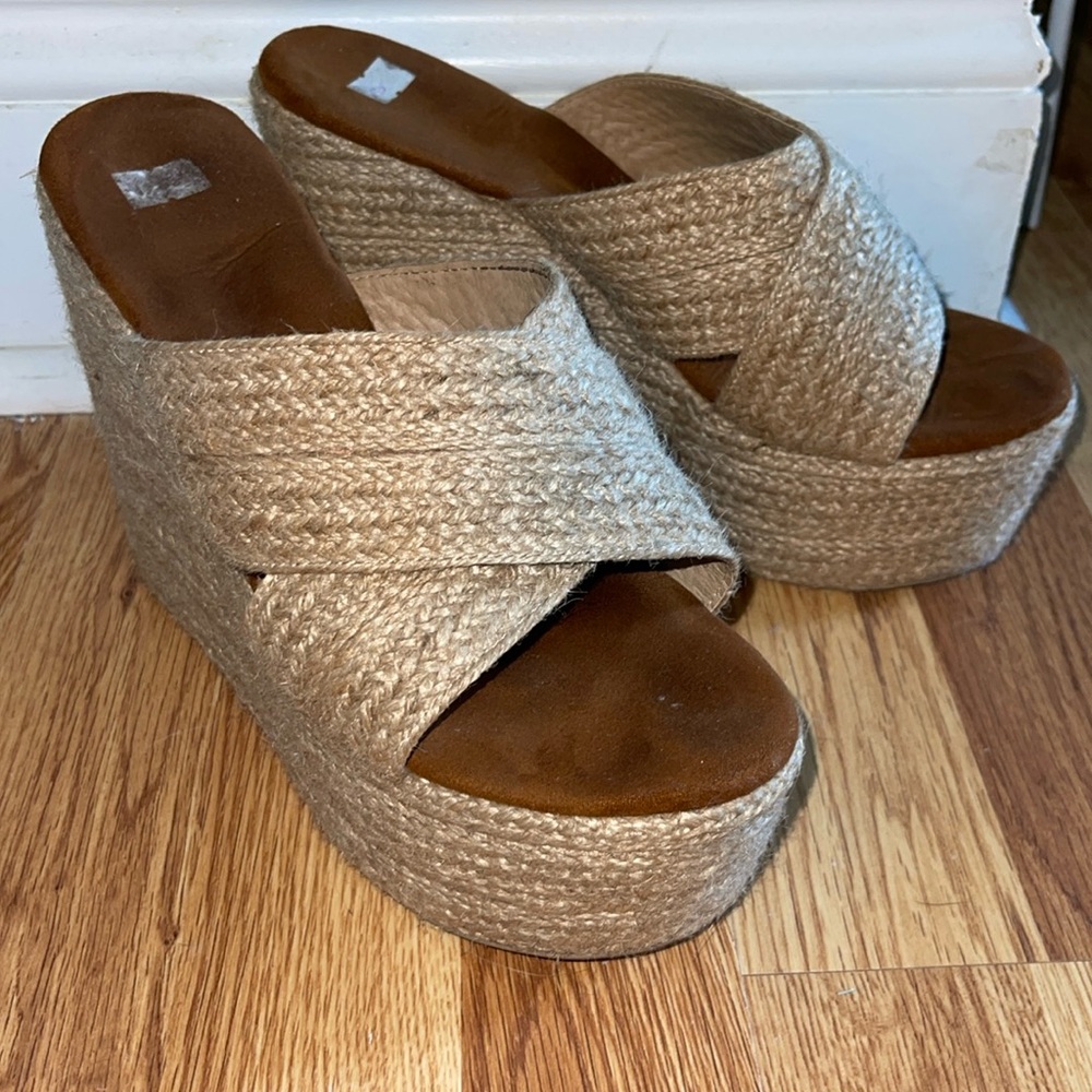 Raffia Espadrille Wedges
